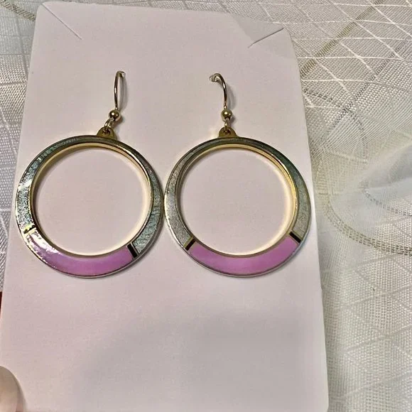 SKYE Vintage earrings, SKYE Vintage Jewelry, Isle of SKYE Dangle Hoop Earrings